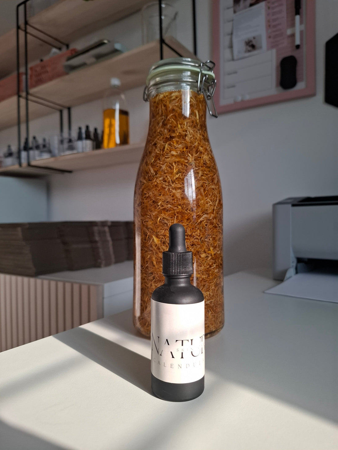 Een van de methoden: zonmaceratie